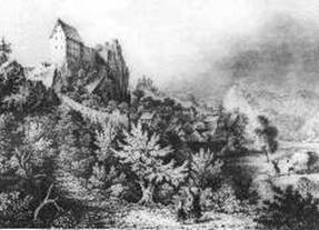Kupferstich Burg Wolfsberg